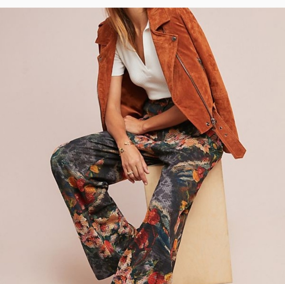NWT Eva Franco Simone Floral Pants